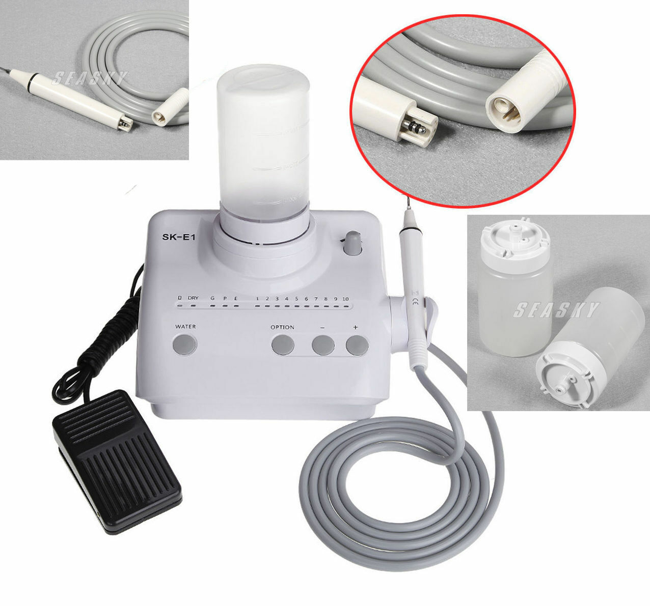 FDA Dental Ultrasonic Scaler Handpiece + 2 Bottles for EMS fit Cavitron