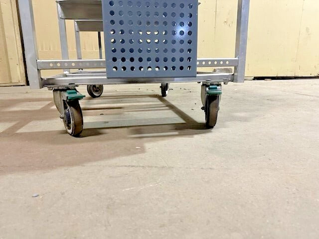 **LOT OF 2** WIN HOLT COMMERCIAL ONLINE ORDER PICKING WORK STATION CART