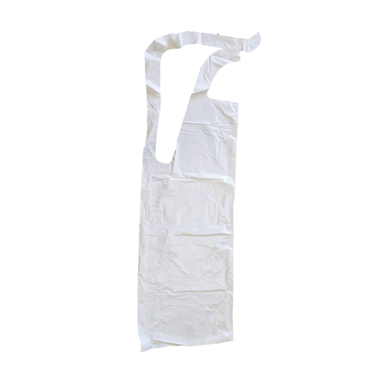 MT Products Disposable White Poly Apron 46″ x 28″ Heavy Weight – Pack of 25