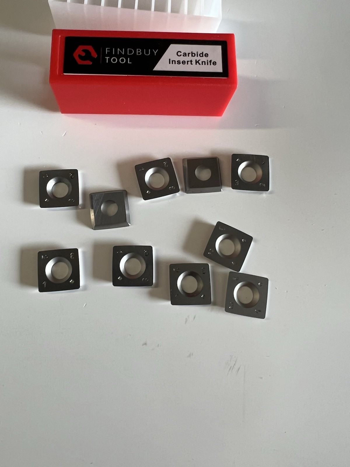 NEW K1215-12mm Square Corners Carbide Inserts 4 Edges (12mm x 12mm x 1.5mm)