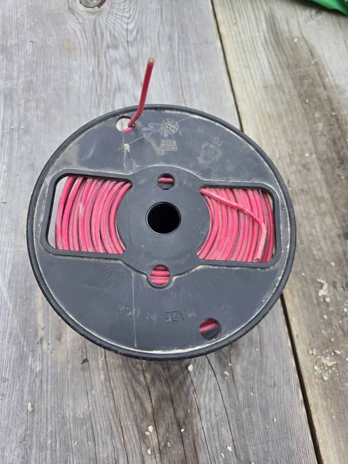 THHN Wire 12 AWG Solid Copper Building Cable 500ft RED
