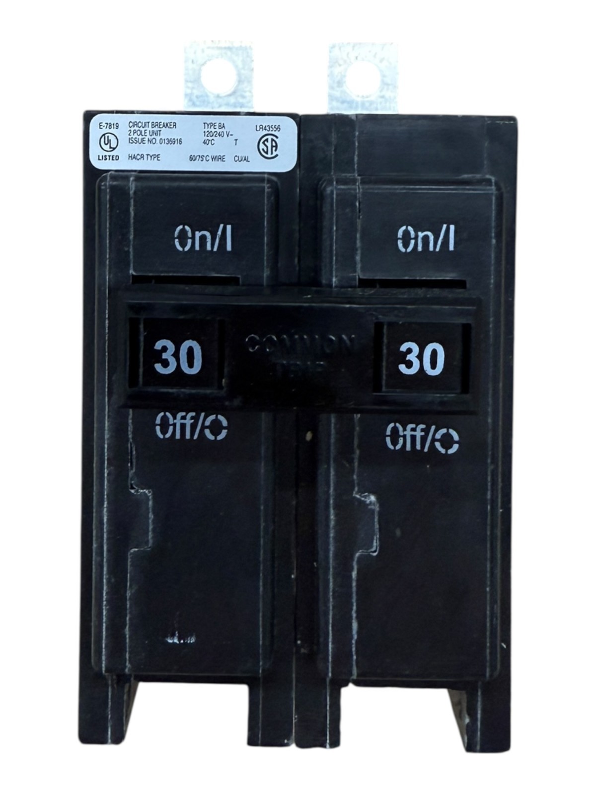Eaton BAB2030 – 30 Amp – 2 Pole – Bolt On Circuit Breaker