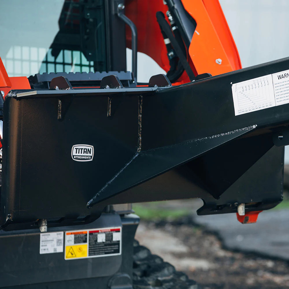 Titan Attachments Adjustable Skid Steer Industrial Crane Jib Attachment