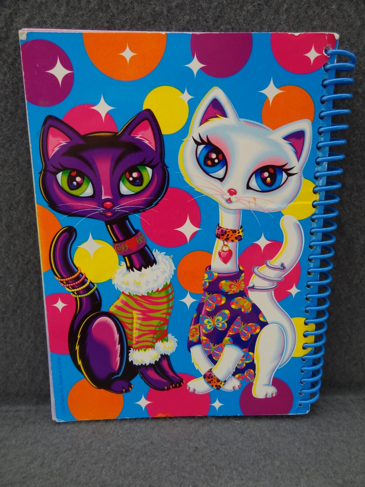 Lisa Frank 5×7 2000 Agenda Address Book Schedule Calendar Contact Spiral Cat Y2K