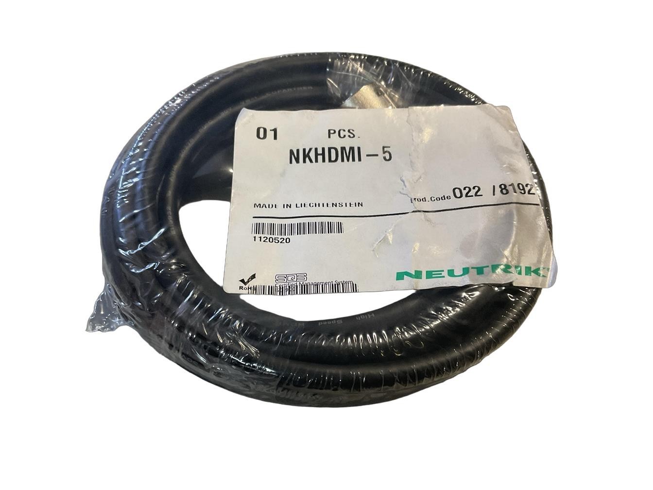 NKHDMI-5, HDMI Cables 5M Patch Cable HDMI 1.4 Compliant