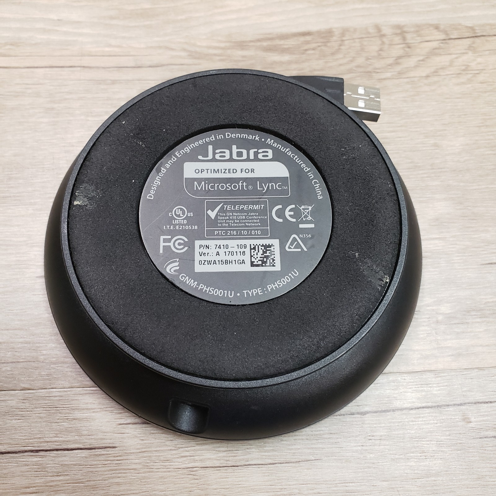 Jabra PHS001U Portable Conference Wired USB Speaker Phone Skype-Tested