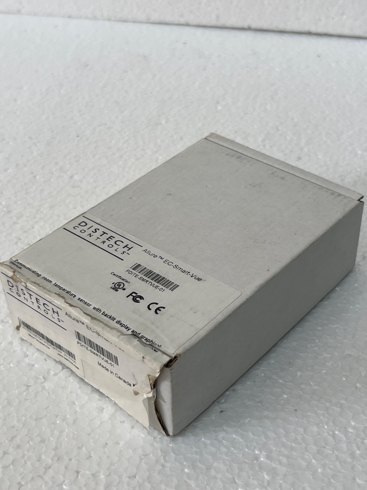 Distech Controls PDITE-SMRTVUE-01 Allure EC-Smart-Vue Room Temp Sensor