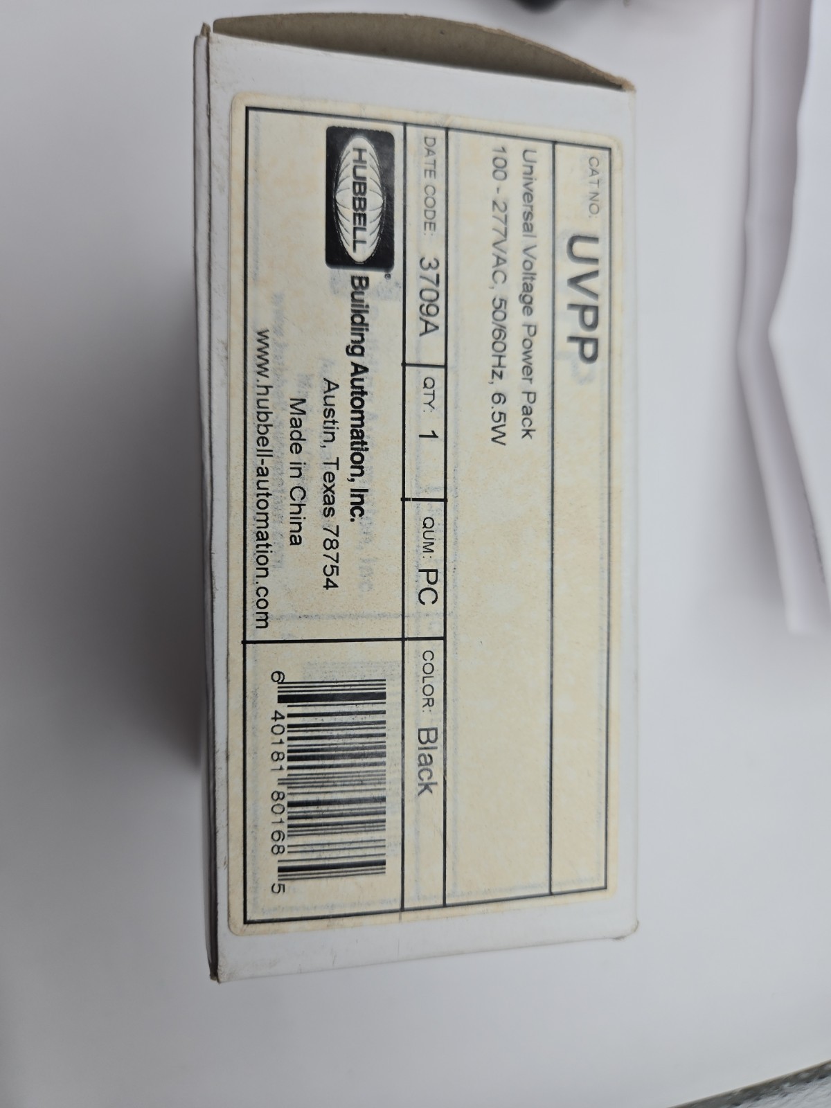 NEW CURRENT UVPP UNIVERSAL VOLTAGE POWER PACK 100-277VAC BLACK 6.5W Free Shippin