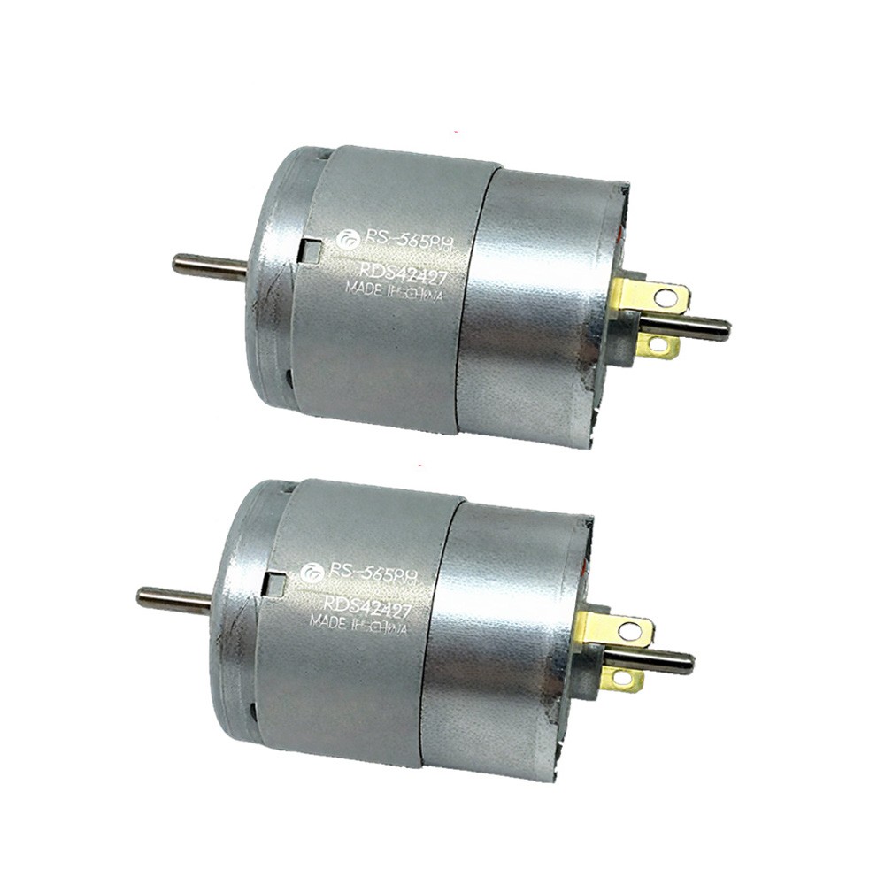 2Pcs RS-365PH 365SH DC 6V-24V 12V 4000RPM Dual Shaft Round Electric Motor USA