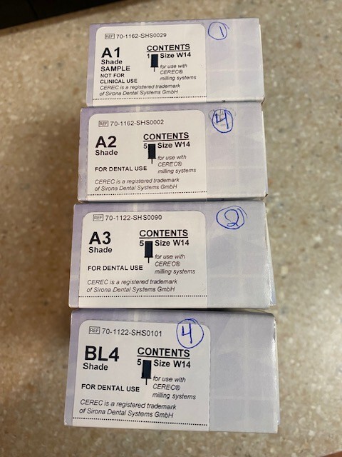 86 Obsidian Lithium Silicate Ceramic Milling Blocks for all CEREC Milling Units