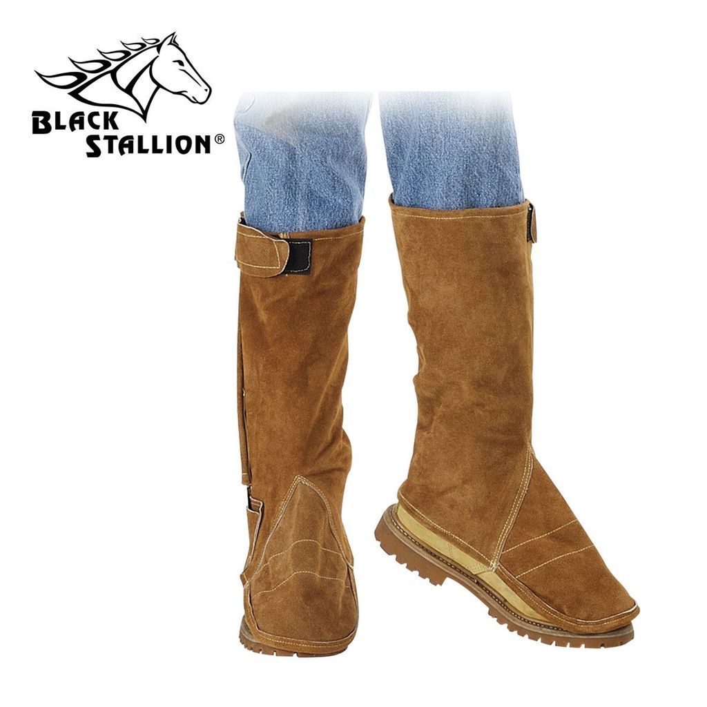 Black Stallion 92CL Premium Side Split Cowhide Leggings w/Internal Bar Support