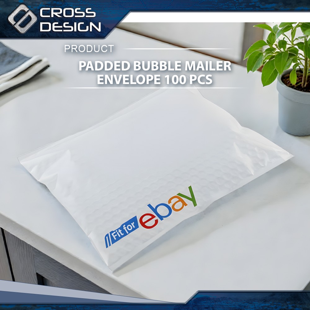 100 /200 /300 /400 Padded Bubble Mailer Envelope With Color Logo 6.5” x 9.25”