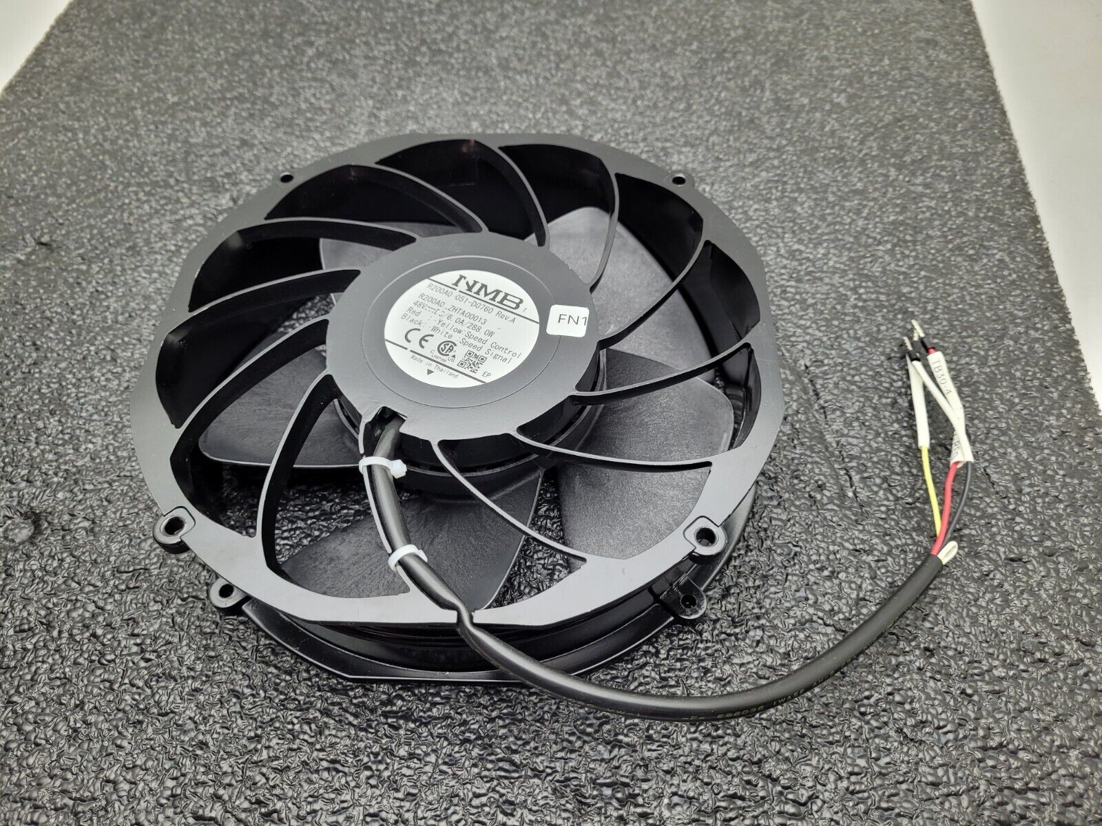 NMB MineBea R200A0-051-D0760 8″ 48VDC 6.0A 288.0W PWM Speed Control Fan Tested