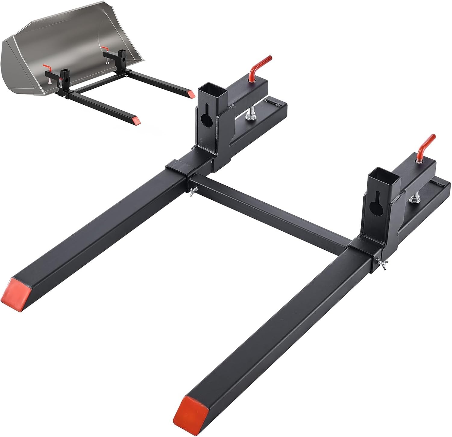 Vevor Clamp On Pallet Forks 2000 Lb 43 Inch Tractor Loader
