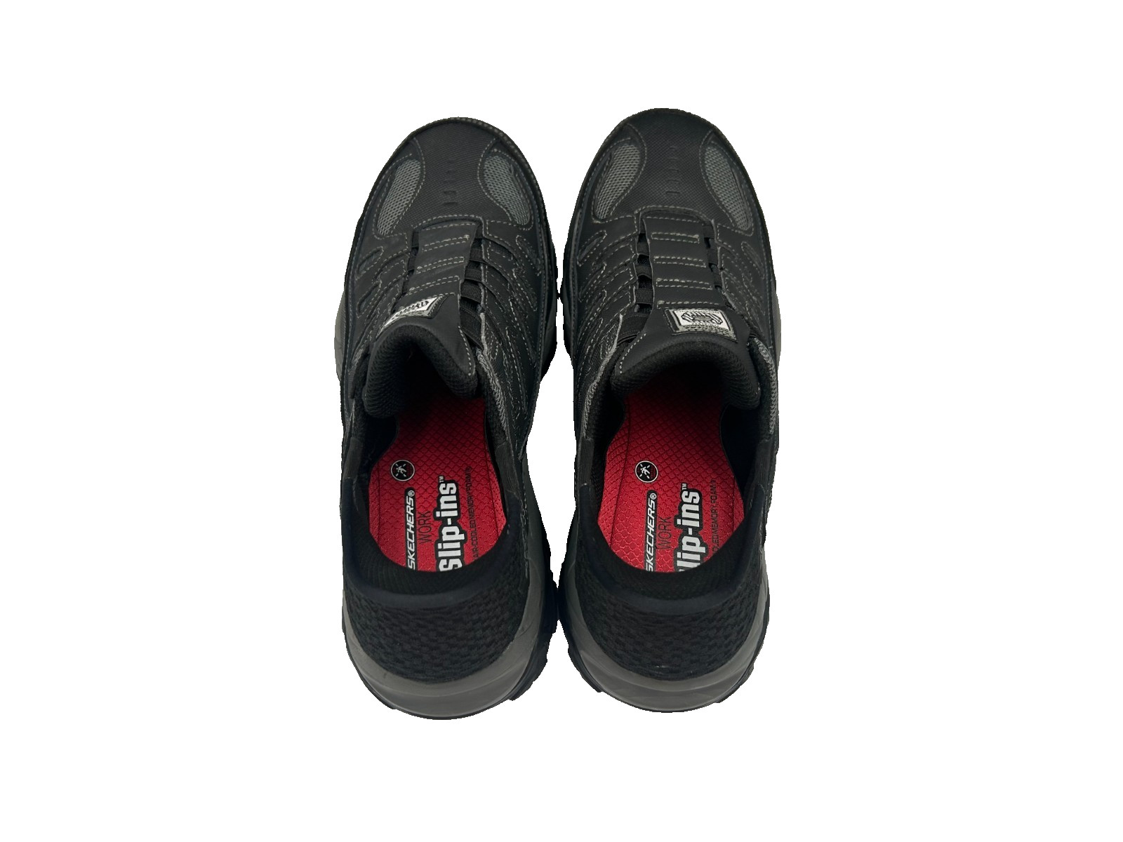 Skechers Men’s Work Slip ins RF Cankton Steel Toe Black/Char Shoes Size:10 175D