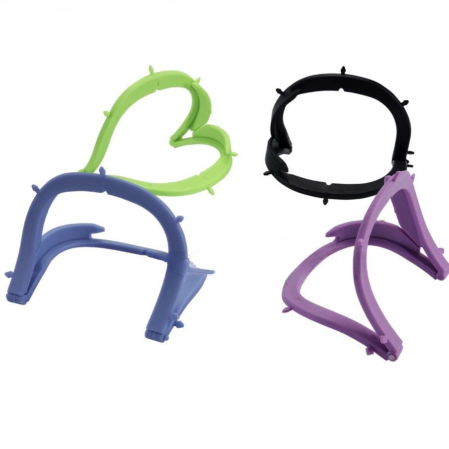 10pcs Dental Foldable Bracket Frame Plastic Rubber Dam Sheet Oral Barrier Tool