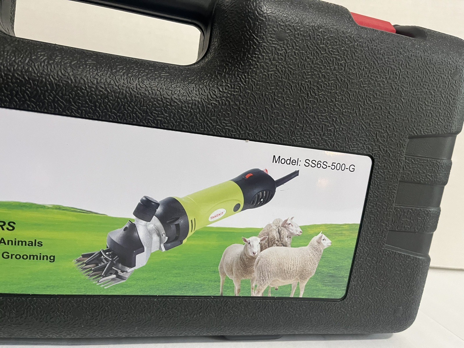 Sheep Shears, 500W Professional Heavy Duty Sheep Clippers for Grooming, 6 Speeds