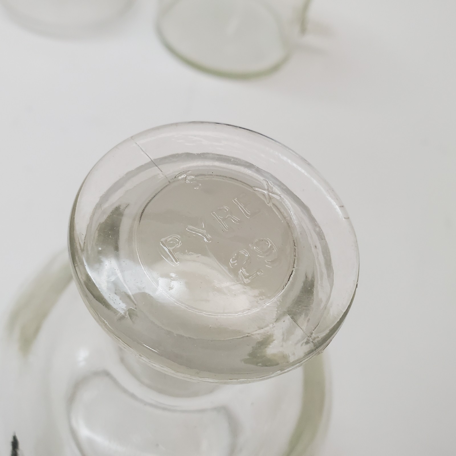 Vintage Apothecary Glassware Lot (6) – Pyrex, Kimax, TCW Co, Erlenmeyer Flask