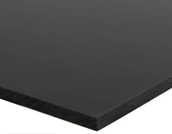 High Density Plastic Sheet Polyethylene Black 1/4″ Thick x 24″ L X 12 in W HDPE