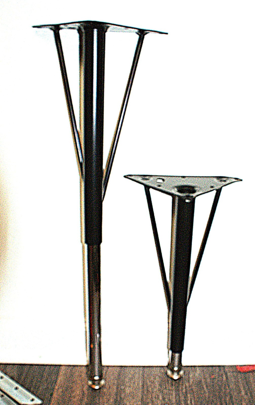 Tapered Metal Table Legs XU-LEG-SHORT-GG Set of 4 #9377