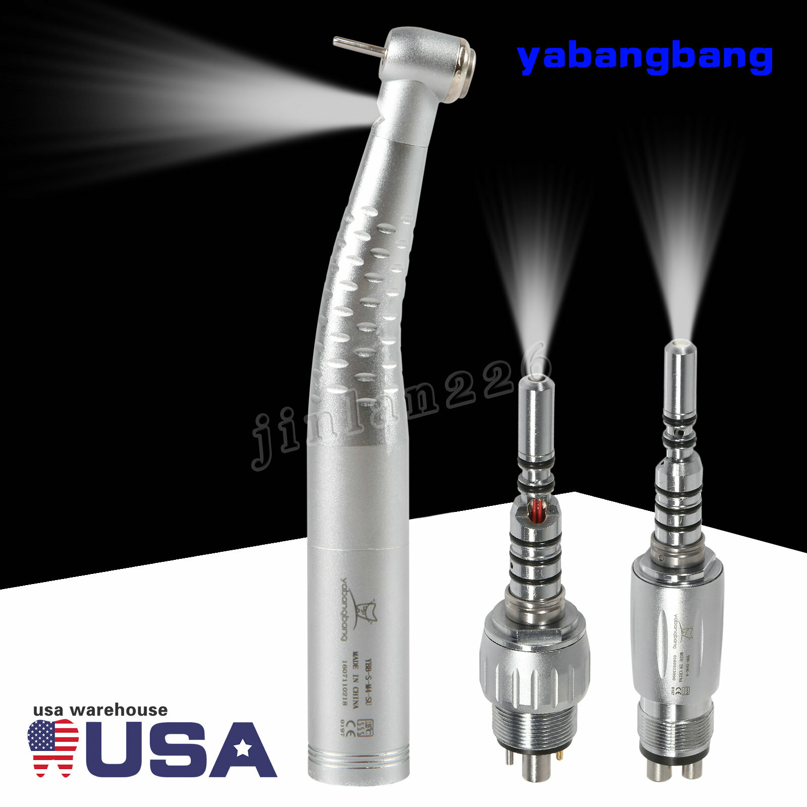 KaV Style Dental Fiber Optic LED High Speed Handpiece / LED Quick Coupler 4H/6H