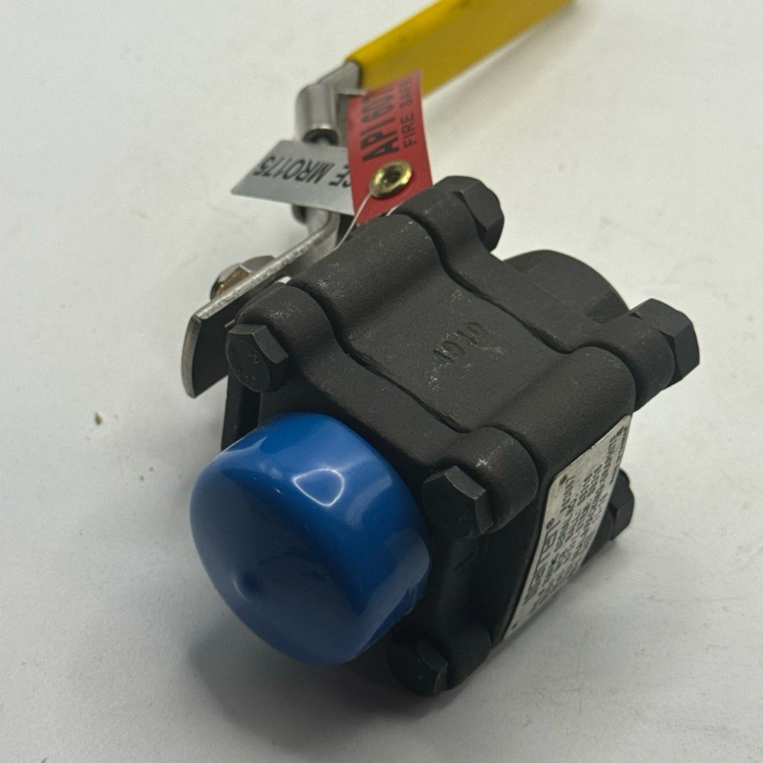 Warren Industrial Ball Valve 1/2 Inch Black 356FRG WCB Carbon Steel 2000 WOG