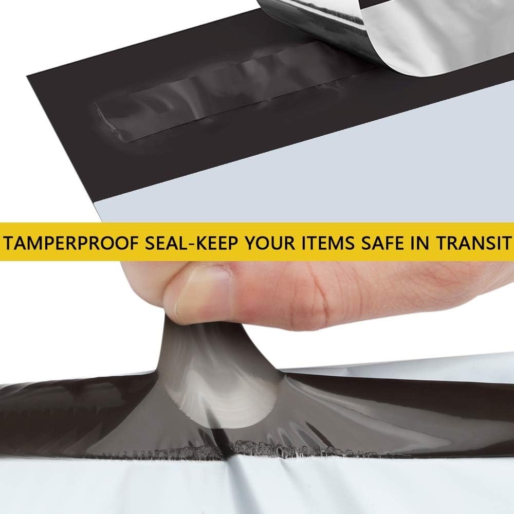 «50 COUNT» LARGE POLY MAILERS 19″x24″ White, SELF SEALING SHIPPING BAGS, 2.5 MIL