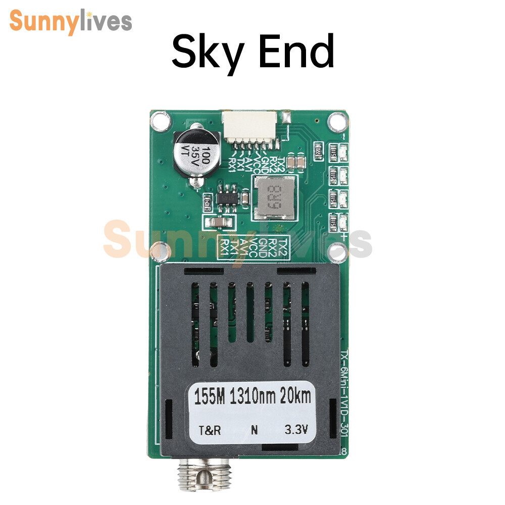 TTL Optical Transceiver Module TTL to Fiber Module FC RX/TX/AV/VCC/GND for Drone