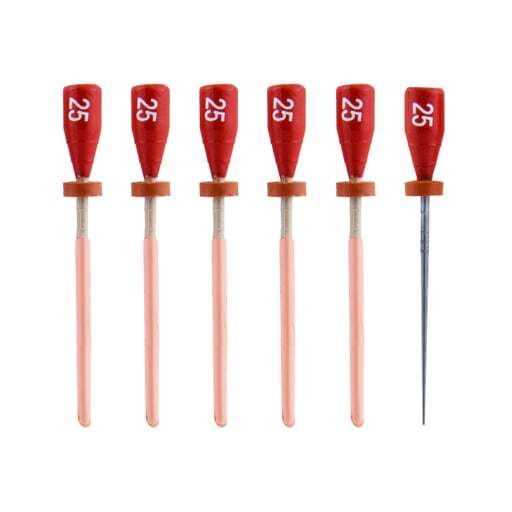 Pac-Dent OOG-25 One File G Gutta Percha Carrier Obturators #25 Red 5/Pk