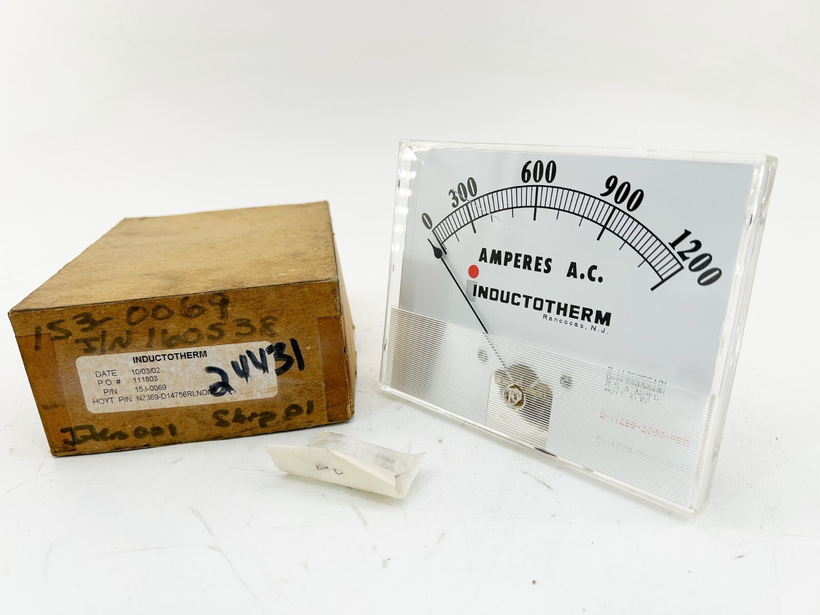 New Inductotherm 153-0069 Gauge 1200 Amperes A.C. N3869-D14756RLNONE