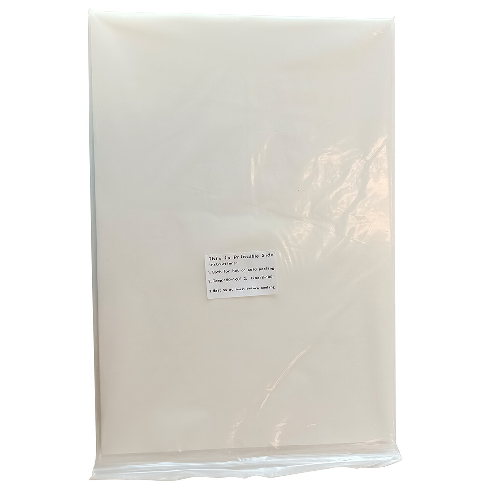 QOMOLANGMA 100 Sheets 13″ x 19″ DTF Transfer Film – Double Sided, Warm Peel