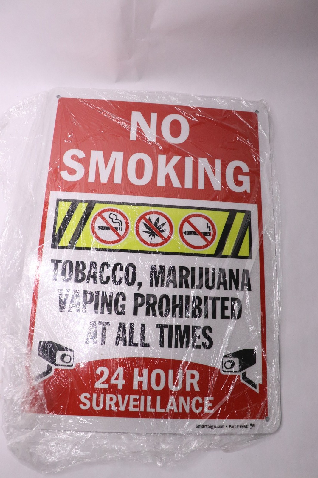 No Smoking Sign 10″ x 14″ F96C