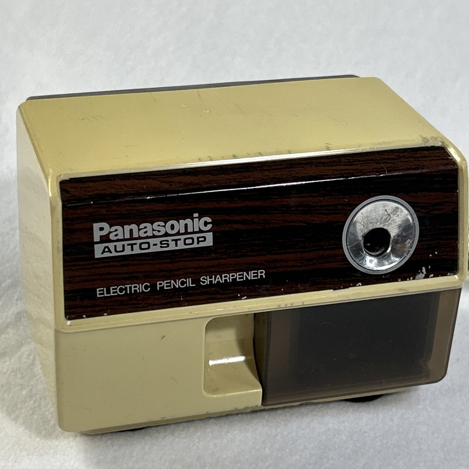 Vintage Panasonic KP-110 Electric Pencil Sharpener Auto-Stop Tested Works