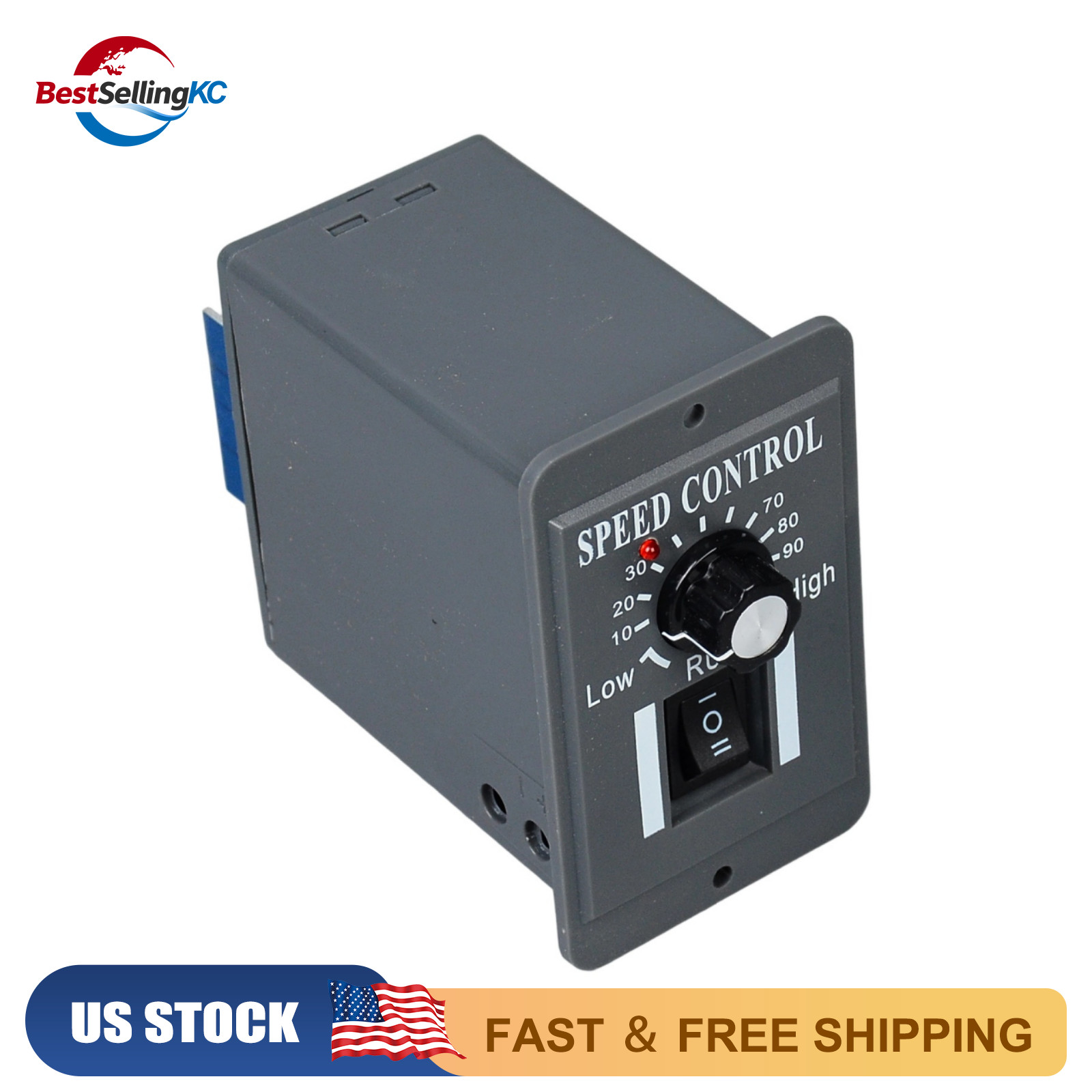 40A PWM DC Motor Speed Controller 12V 24V 36V 48V Variable Speed Switch Reverse
