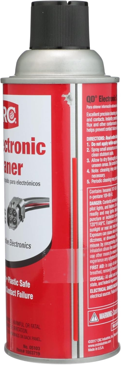 Electronic Contact Cleaner Spray Best Quick Drying Fix CRC QD Corrosion Debris11