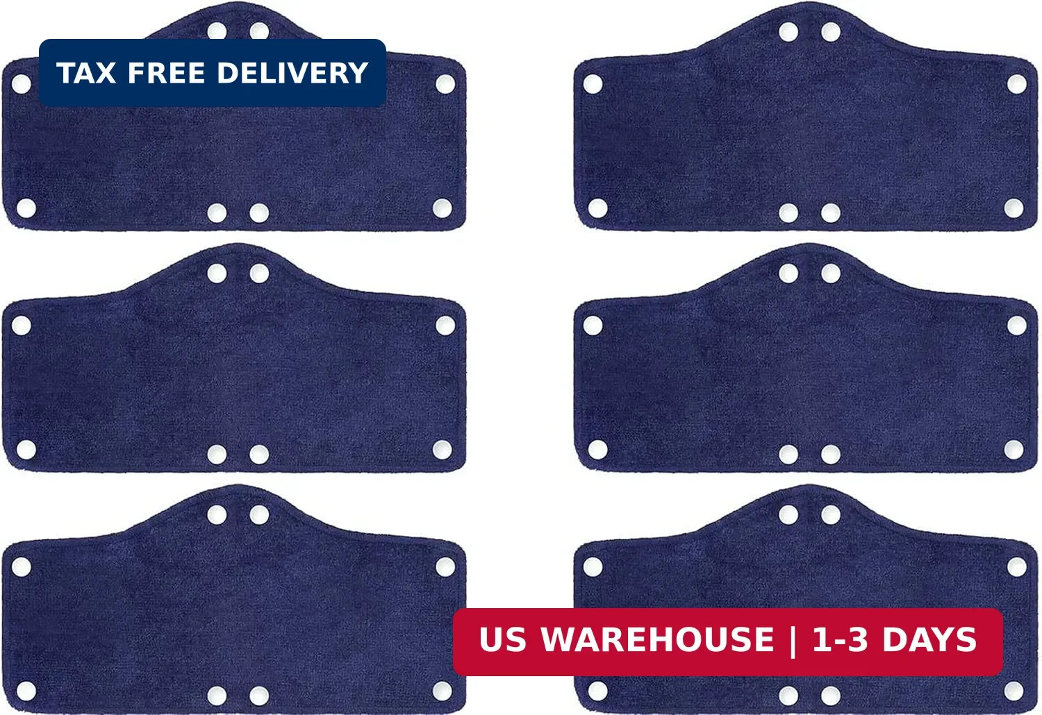 G & F Products Hard Hat Sweatband, 6-Pack Snap-On Liner, 100% Cotton, Washable,