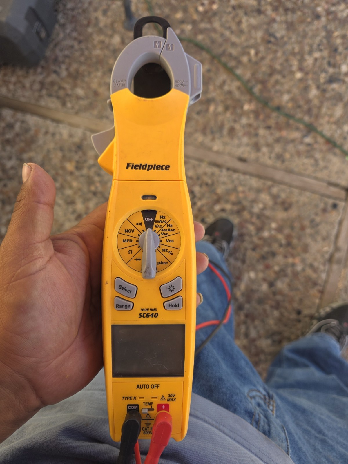 Fieldpiece SC640 TRMS AC/DC Swivel Head Clamp Meter With Leads