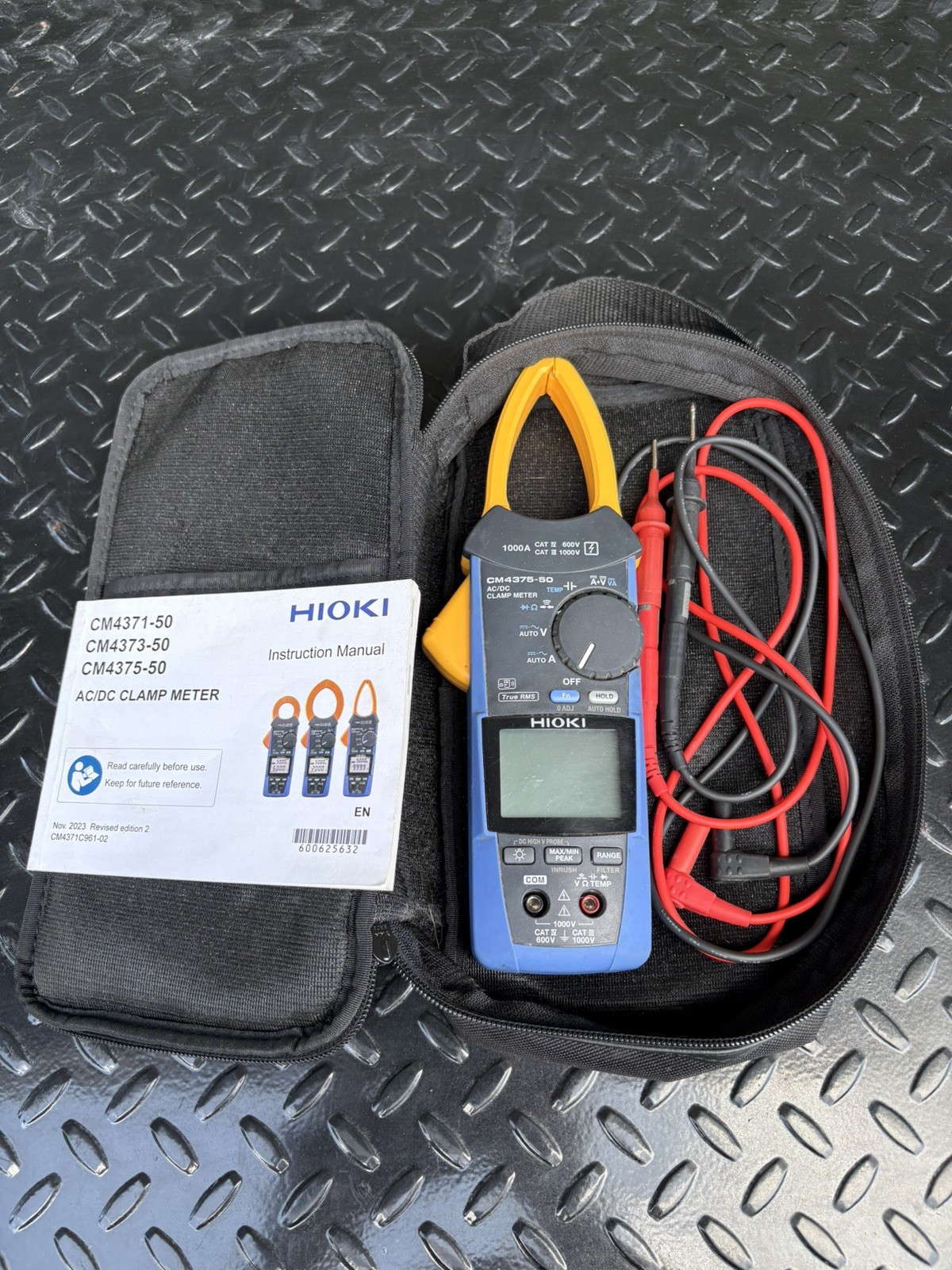 HIOKI CM4375-50 AC/DC ClampMeter TrueRMS 1000A InrushPeak SlimJaw FREE SHIPPING