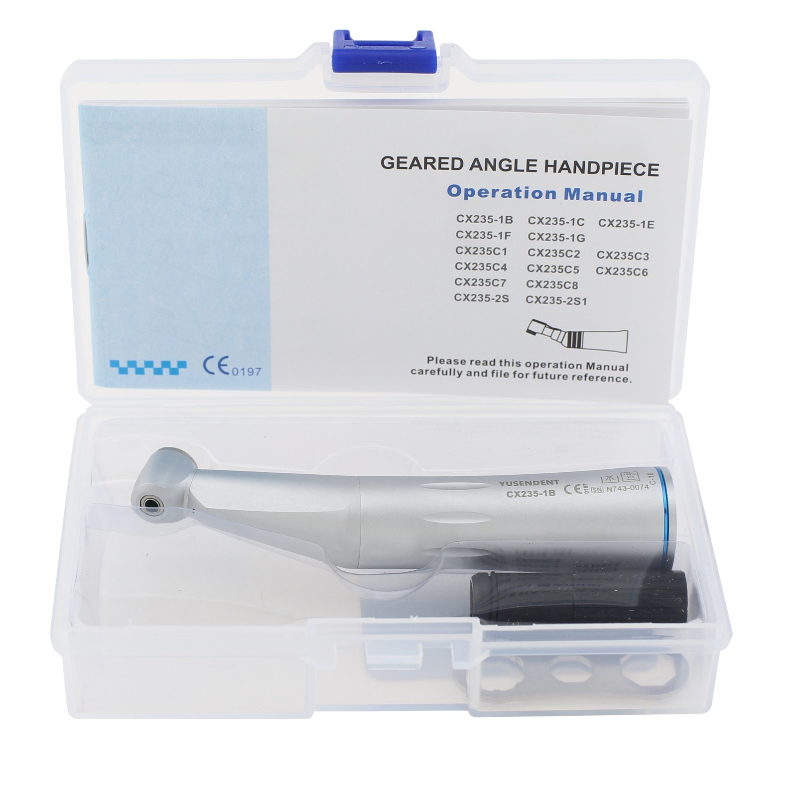 COXO Dental Contra Angle Low Speed Handpiece Fiber Optic Internal Water 1:1 NSK