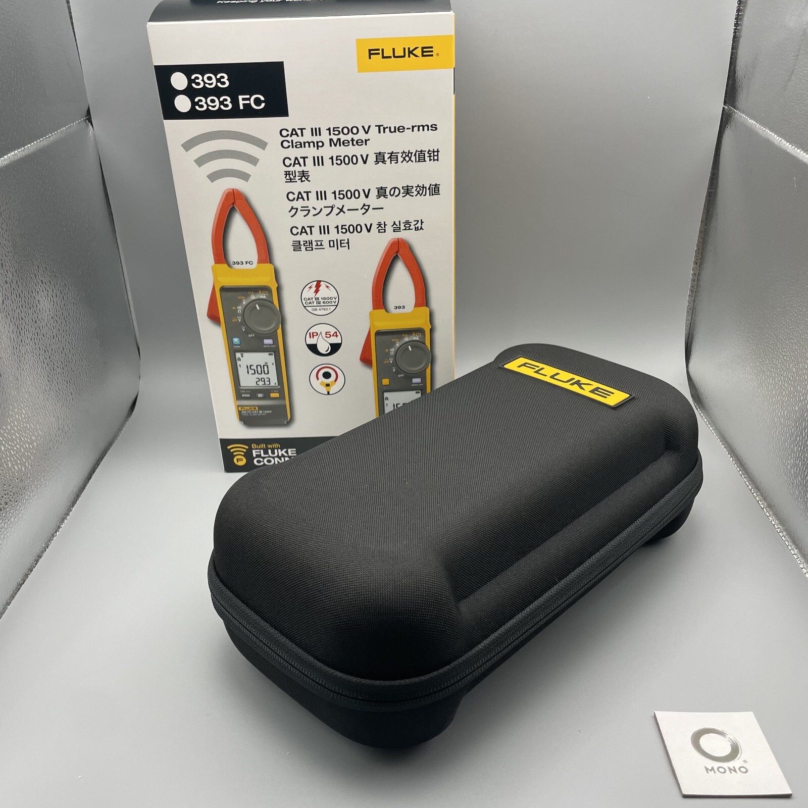 Fluke 393 FC True-RMS Clamp Meter – 1500V CAT III, Compact, IP54 Rated NEW