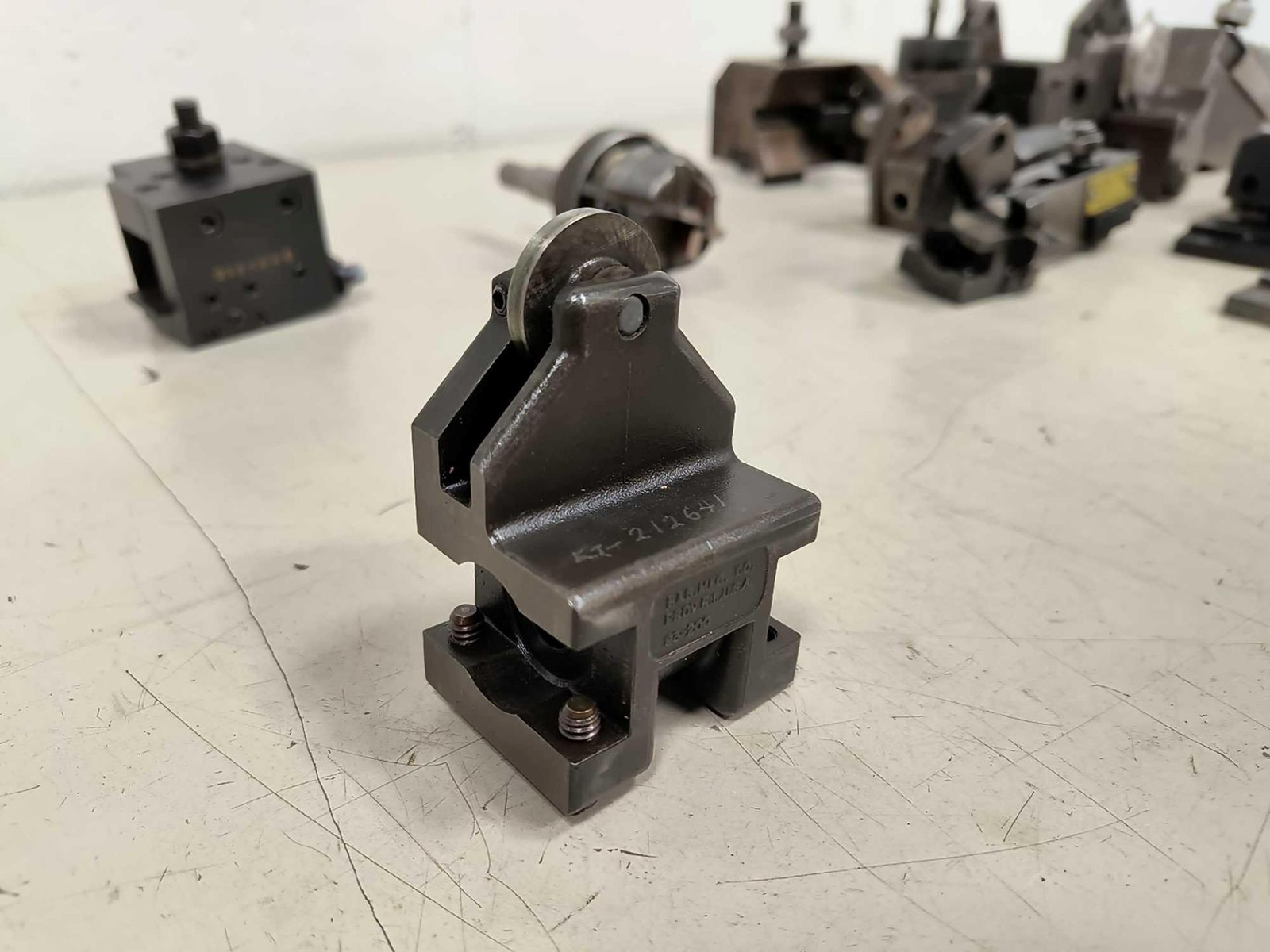 Pile of B&S & Somma Screw Machine Tool Holders Tool Post Circular Holders