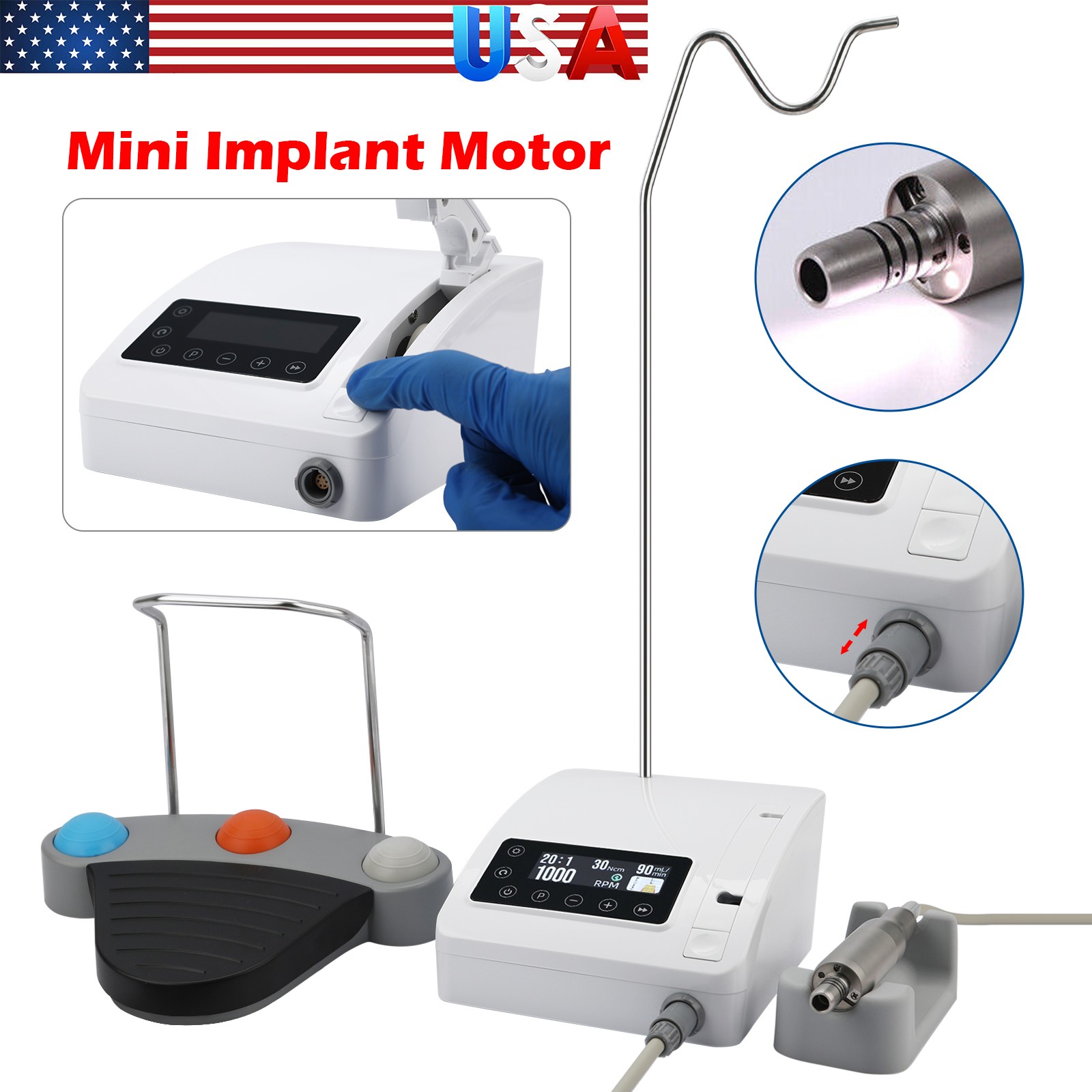 Dental Ultrasonic Scaler Handpiece Piezo HW-3H For Woodpecker/EMS