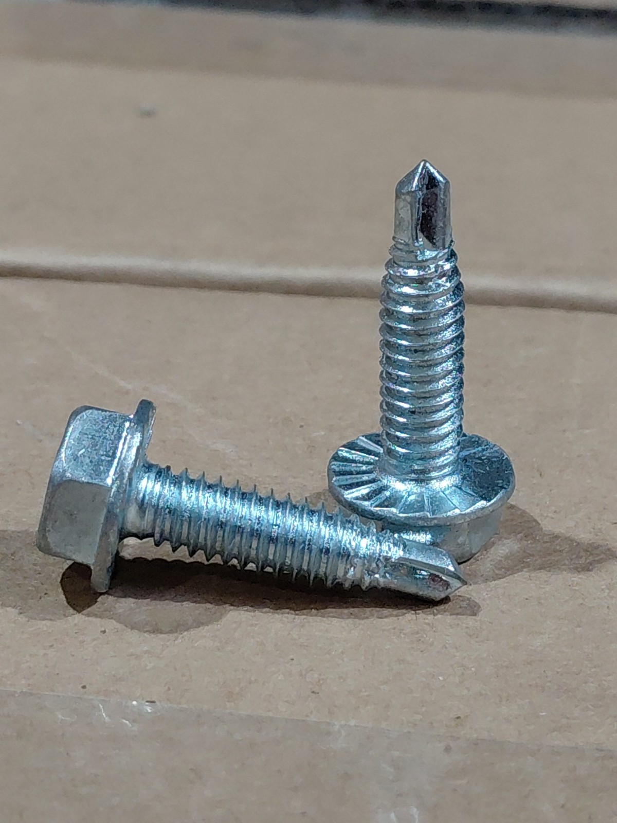 Hex Washer Head 1/4 x 1 Self-Drilling/self-tap Metal Tek Screws -Pack of 50