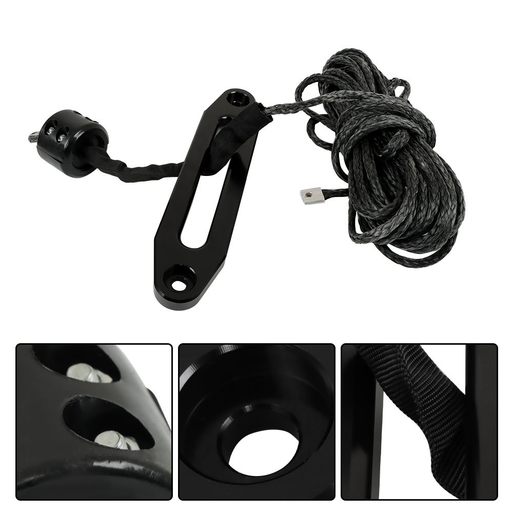 1/4″x 50′ Synthetic Winch Rope Line Recovery Cable 8500LBS For ATV UTV W/ Sheath
