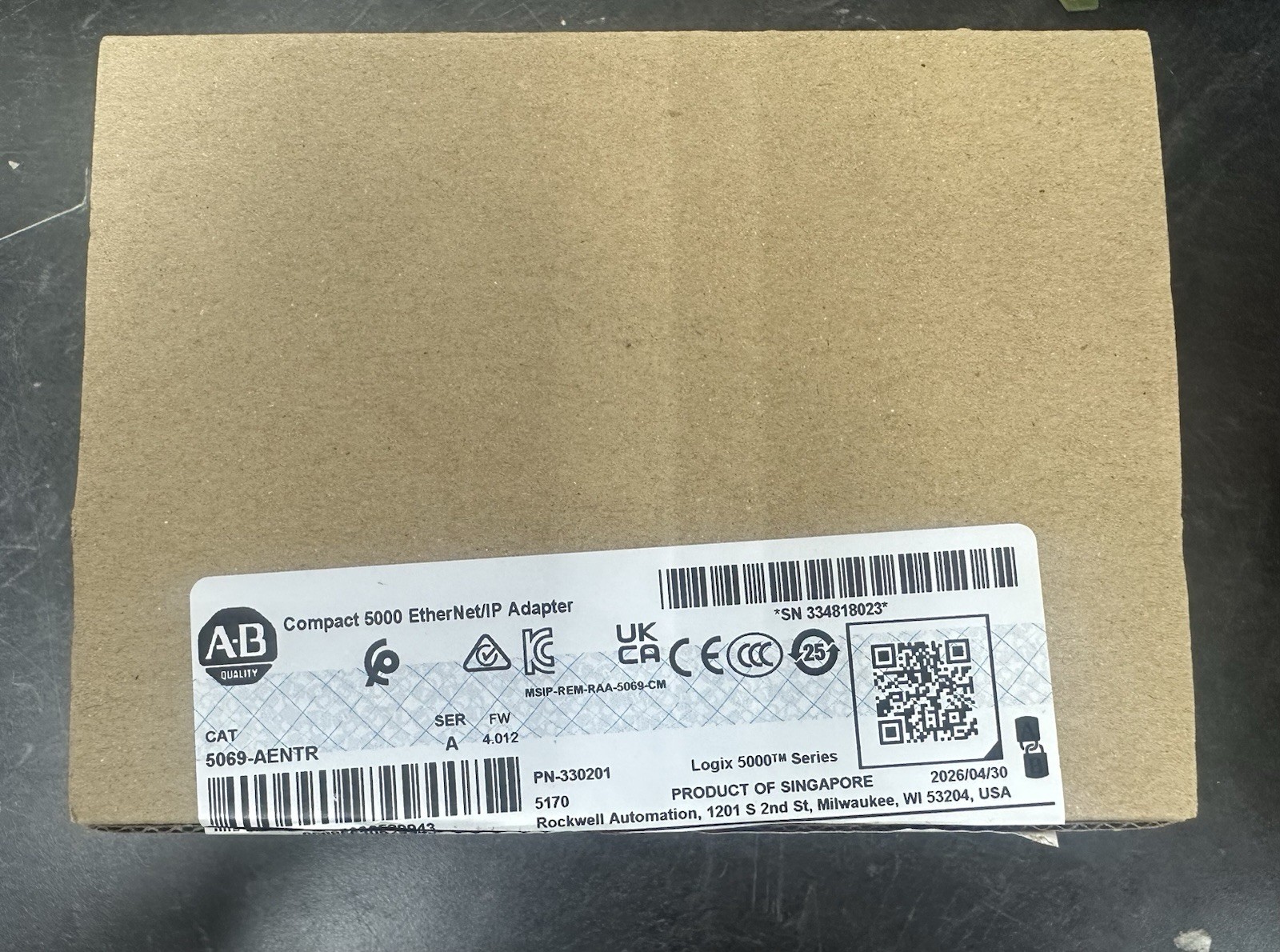 New Allen Bradley 5069-AENTR /A Compact I/O 2-Port E-Net/IP Adapter