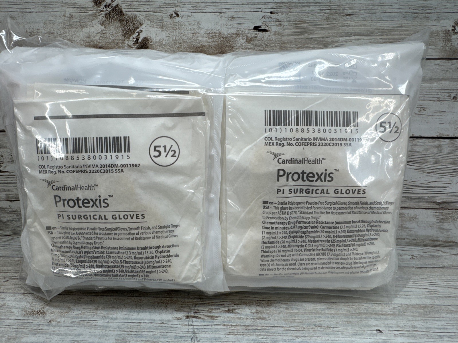 Protexis PI Surgical Gloves Cardinal Health, *22 Pair* Size: 5.5 *See Date*