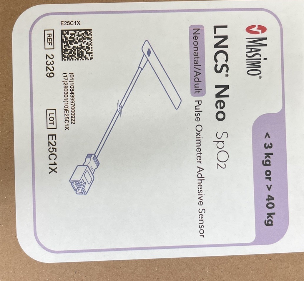 Masimo 2329 LNCS Neo Adult/Neonatal SP02 PulseOximeter