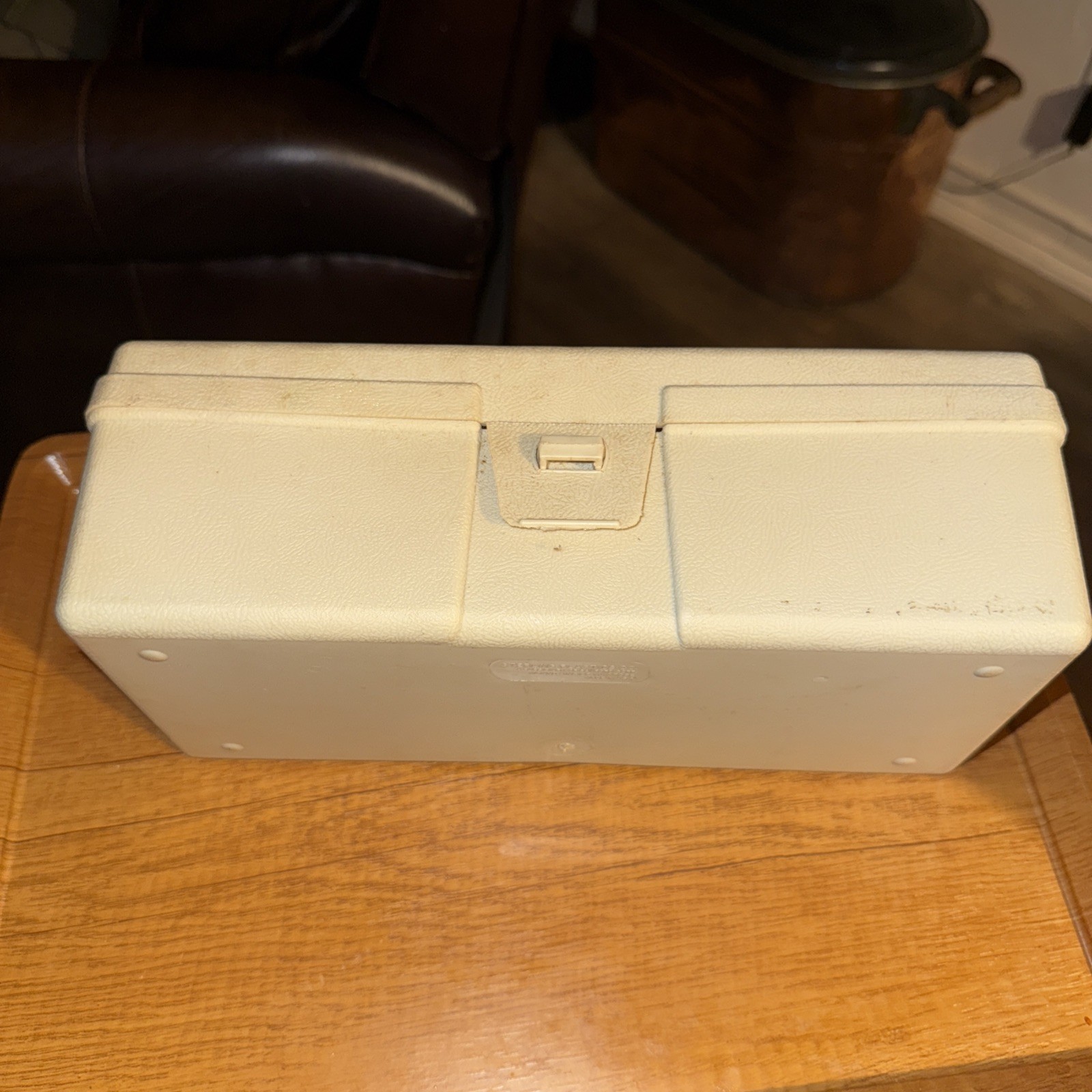 Vintage Sterling Plastics Co. Beige Storage Box 1970’s Made In USA