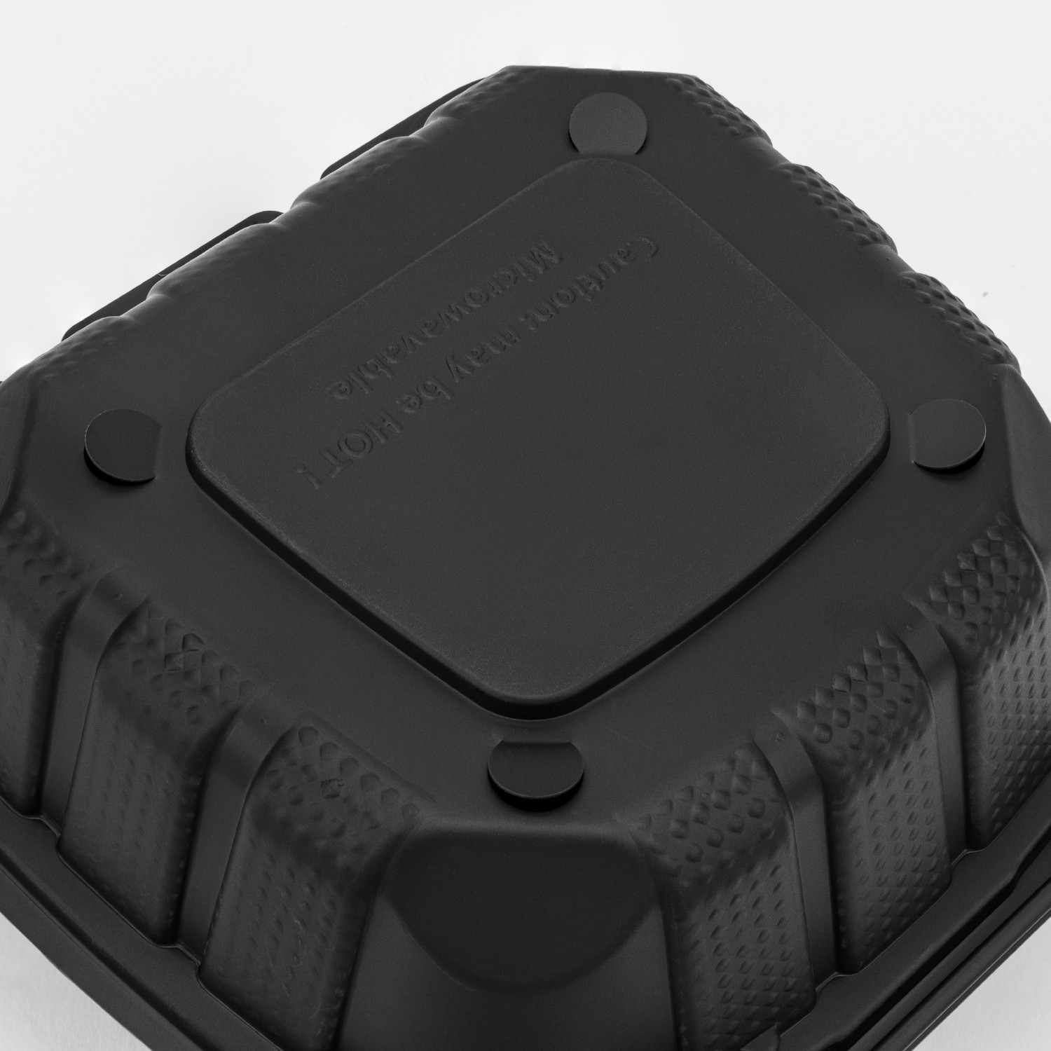 Karat Earth 6″x6″ Mineral Filled PP Hinged Container(1 compartment) Microwavable