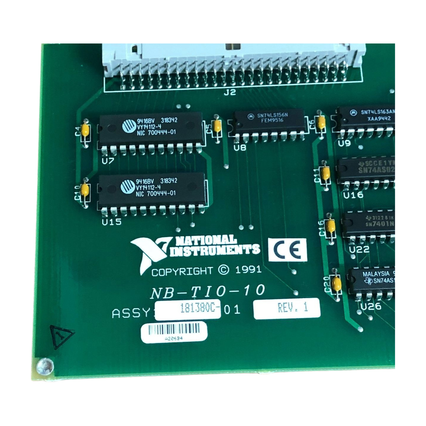 National Instruments NB-TIO-10 Apple MAC NuBus 8 Channel Timing Board 181382-01